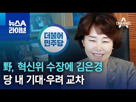 野, 혁신위 수장에 김은경…당 내 기대·우려 교차 | 뉴스A 라이브