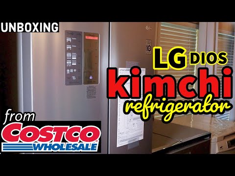 (eng/kor sub) UNBOXING LG DIOS Kimchi Refrigerator from Costco | 언박싱 LG DIOS 스탠드 김치톡톡 | 냉장고 정리 | 텍사스