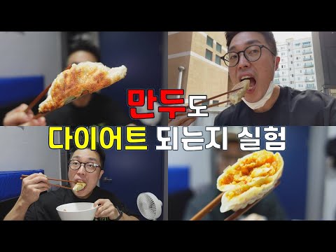 만두도 칼로리 맞춰 먹으면 다이어트 되는지 4일동안 군만두, 찐만두 먹고 실험