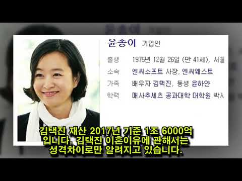 김택진 부인 윤송이 아버지 사*망 타살, 김택진 이혼이유. 전부인 위자료 결혼 재혼 나이 재산...충격적인 사실이 드러났다! - TV NewSKr