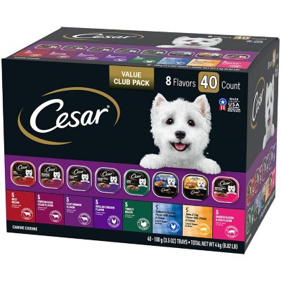 Cesar Classics Canine Wet Dog Food, Variety Pack (3.5 Oz., 40 Ct.) - Sam'S  Club