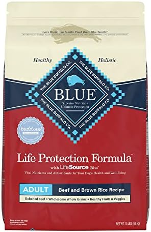 Amazon.Com: Blue Buffalo Life Protection Formula Natural Adult Dry Dog  Food, Beef And Brown Rice 5-Lb Trial Size Bag : Pet Supplies