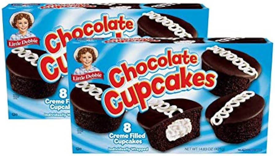 Amazon.Com: Little Debbie Chocolate Cupcakes - 2 Pack : Grocery & Gourmet  Food