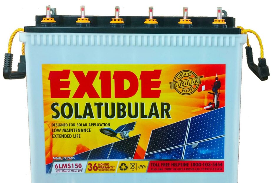 Exide Solar Tubular 6Lms 150Ah C10 Battery With 3 Year Full Warranty :  Amazon.In: Home & Kitchen