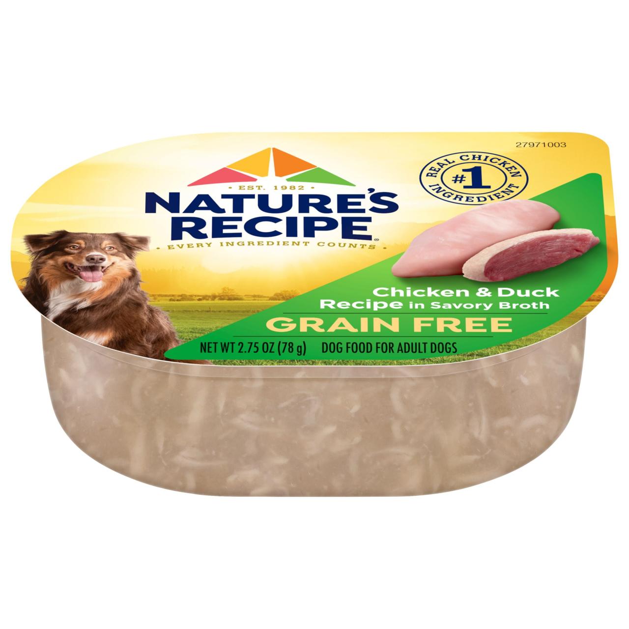 Nature'S Recipe Grain Free Easy To Digest Chicken & Duck Recipe In Broth Wet  Dog Food, 2.75-Ounce - Walmart.Com