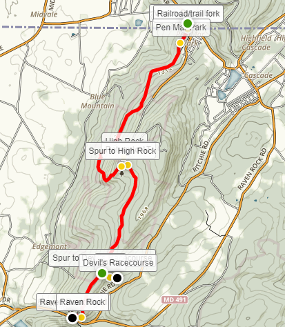 Appalachian Trail – Maryland Section 1: Pen Mar To Raven Rock Hollow,  Including High Rock & Devil'S Racecourse (South Mountain State Park, Md) |  Live And Let Hike