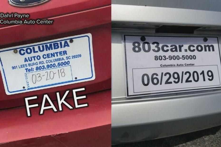 South Carolina Unveils New, Trackable Temporary License Plates | Wltx.Com