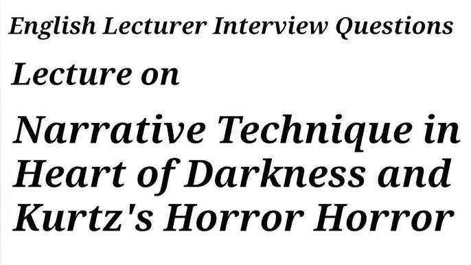 Heart Of Darkness: Why Two Narrators?| Joseph Conrad| Charles Marlow|  Narrative Framing - Youtube