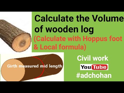 Calculate The Volume Of Wooden Log,Measurement Of Wood,Wood Measurement  Formula,Measure Round Wood, - Youtube