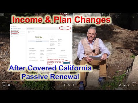 Income And Plan Change After Covered California Passive Renewal - Youtube