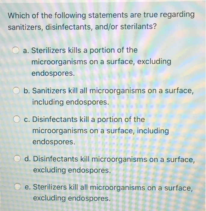 Solved Which Of The Following Statements Are True Regarding | Chegg.Com