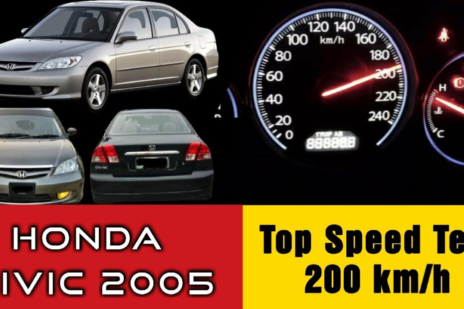 Honda Civic Top Speed Test - Civic 2005 (Vtec) Acceleration 0-200 Km/H -  Cars Top Speed - Youtube