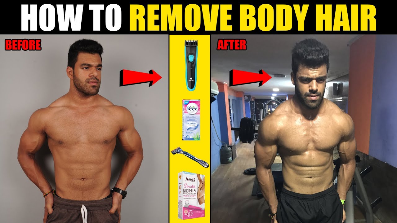 How To Remove Body Hair In Men | Live Demo By Nikhil Nautiyal - Youtube