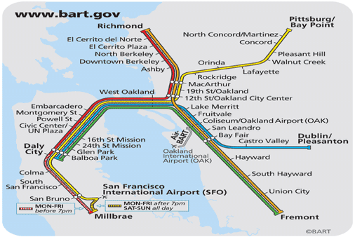 San Francisco Subway - Lines, Map, Times And Price