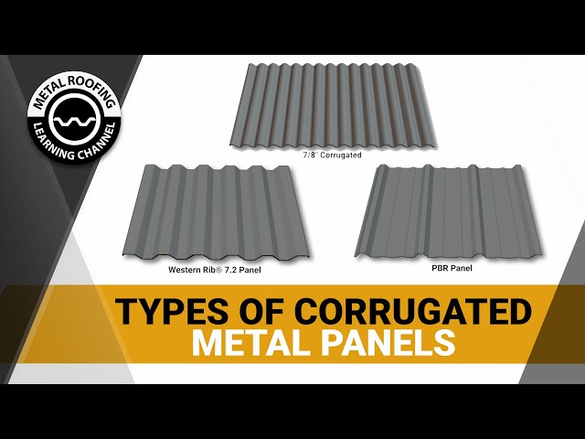 Types Of Corrugated Metal Roofing, Siding, Wall Panels: Which Is The Best  Exposed Fastener Panel? - Youtube