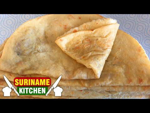 Surinaamse Roti Gevuld Met Aardappel Bakken In Detail Uitgelegd Op Velen Verzoek | Suriname Kitchen