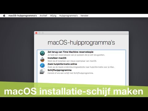 Een macOS installatieschijf maken