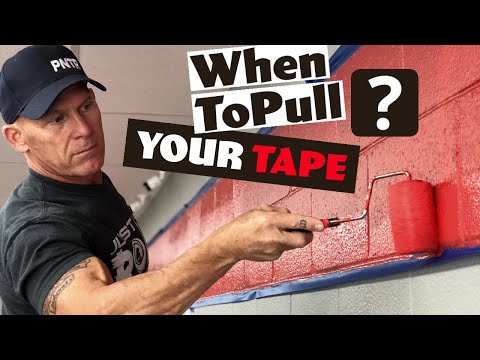 When to pull your TAPE? Painting on Tape and when to remove it!