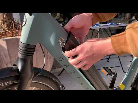 How to Remove and Insert Battery for Gazelle E-Bikes