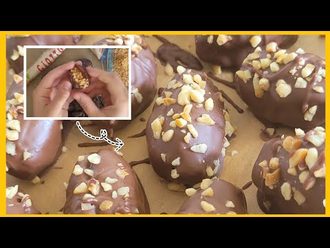 GEVULDE CHOCOLADE DADELS | GiOTTO DATTELN | CHOCOLATE | NO BAKE | RECEPTEN OUM YOUNES #149