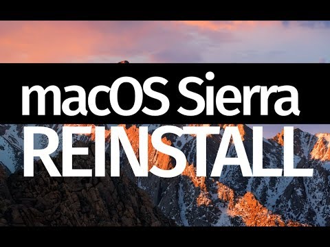 macOS Sierra: Erase and Reinstall macOS