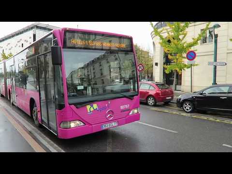 Taking the free bus to Disneyland Paris