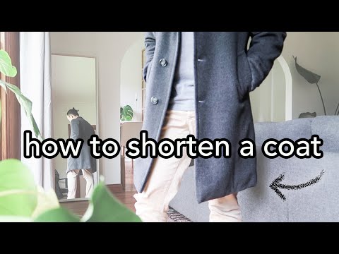 How to Shorten a Tailored Coat or Jacket with a Lining 🧥 - DIY Hand Sewing Hem Length Alteration