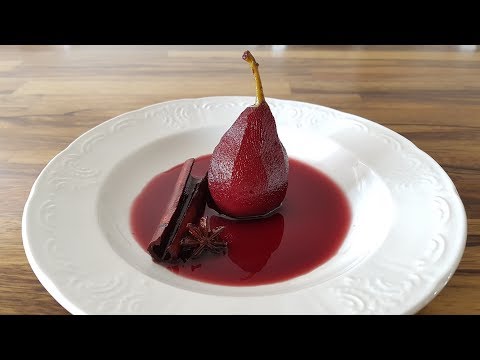 Poached Pears in Red Wine Recipe