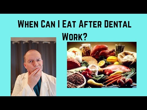 When can I eat after dental work? What can I eat after dental work?