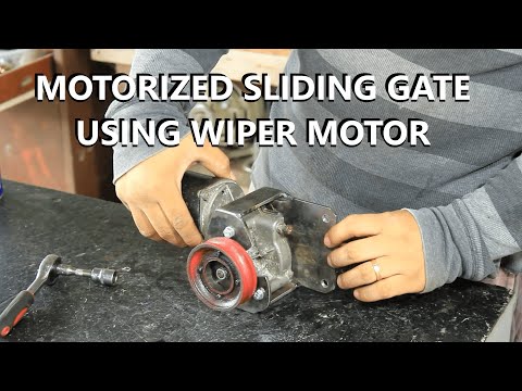 DIY Gearless Electric Sliding Gate Using Wiper Motor || SEK AUSTRIA