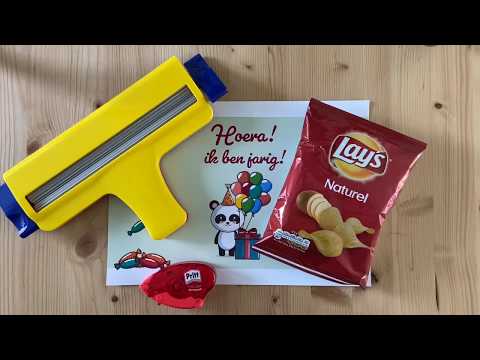 Hoe maak je een traktatie zakje/chips bag?