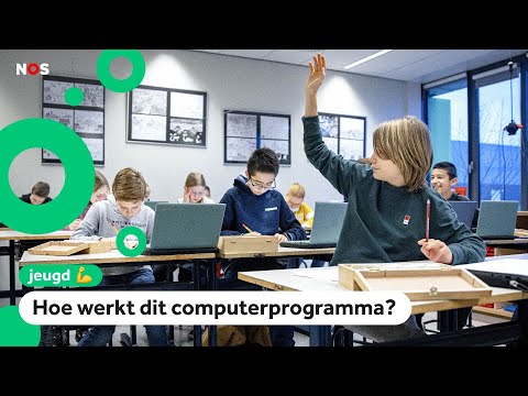 Leerlingen laten hun werkstuk maken door een app