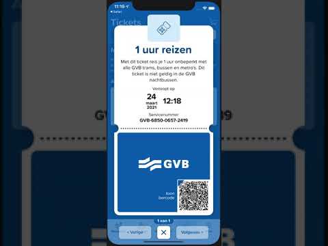 GVB app - barcode instructiefilmpje