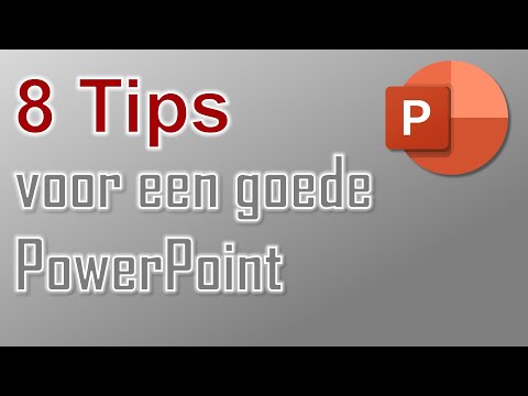 8 Tips Voor Een Goede PowerPoint Presentatie