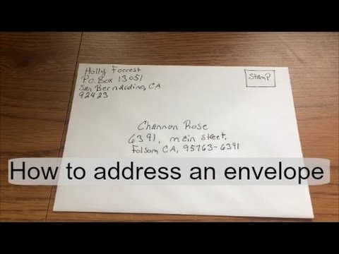 How to address\ fill out an envelope