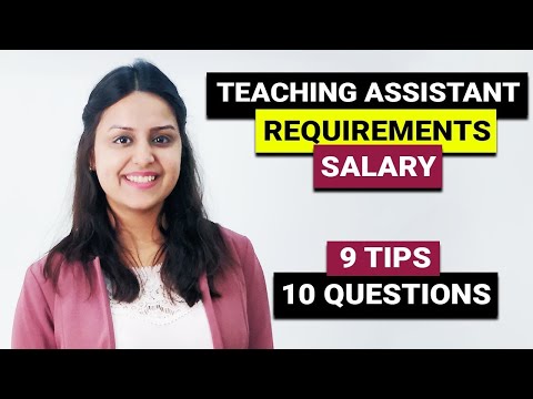 Teaching Assistant: 10 things every future TA should know | 9 tips to be an amazing TA | Student Job