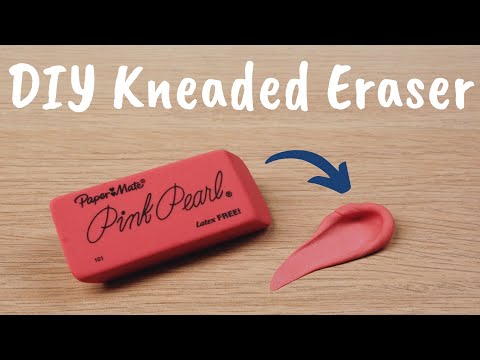 How to make a KNEADED ERASER - DIY