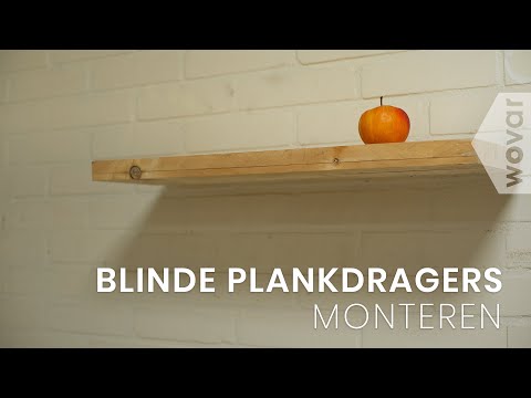 Zwevende plank bevestigen |  Blinde plankdragers