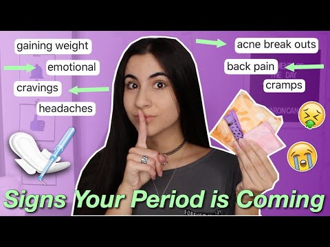 20 Signs Your Period is Coming (how to tell period symptoms) | Just Sharon