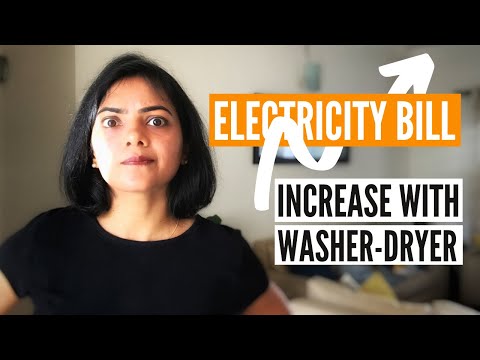 How much electricity does washer-dryer use? Electricity bill increase | Samsung WD70M4443JS