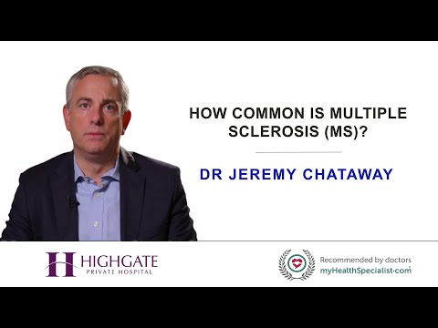 How common is multiple sclerosis (MS)?