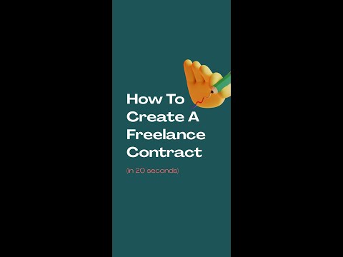 How To Make A Freelance Contract in Less Than 30 Seconds