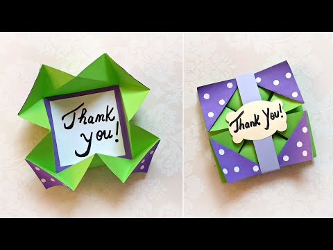 Origami Thank You Card | DIY Thanksgiving Cards