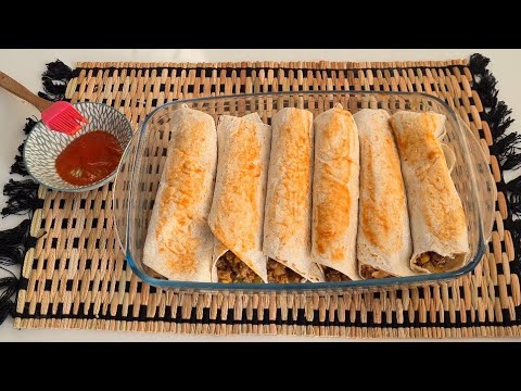 MEXICAANSE WRAPS MET GEHAKT UIT DE OVEN(MEXICO/MEXICAN)