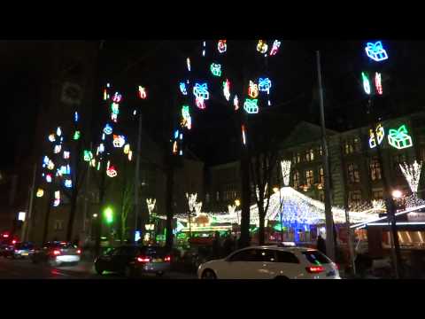 Kerstverlichting Bijenkorf en Beursplein Amsterdam / Christmas Time