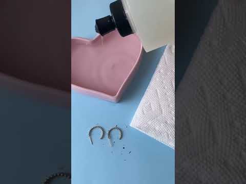 This is how we clean our earrings!! ☝️✨