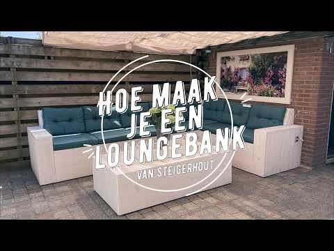 Een loungebank of hoekbank maken van steigerhout