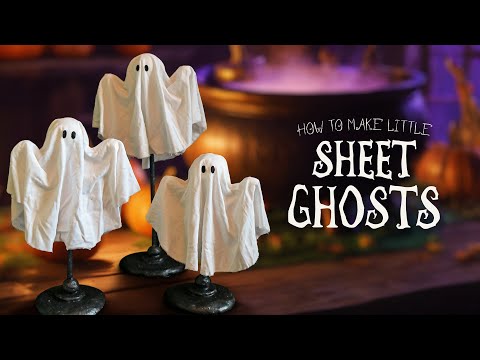 Spooky and Cute: How To Make Tiny Sheet Ghosts for Halloween