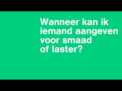 Wanneer kan ik iemand aangeven voor smaad en/of laster? | Het Juridisch Loket