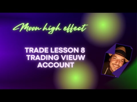 Crypto trade lesson 8 . overvieuw trading vieuw. how to set up an account !